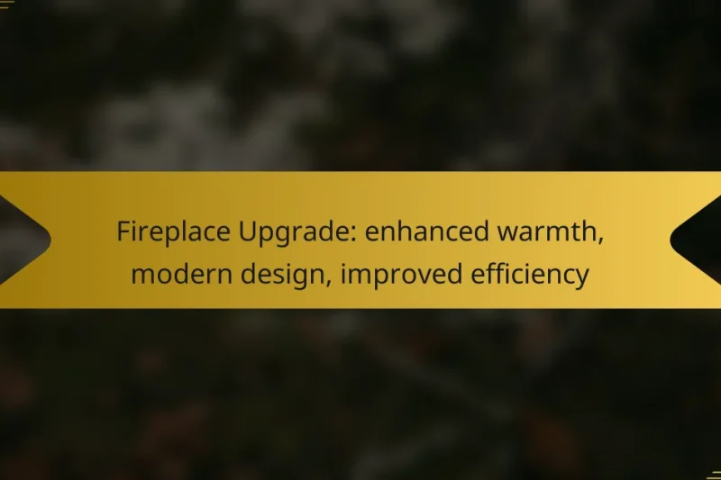 Fireplace Upgrade: enhanced warmth, modern design, improved efficiency